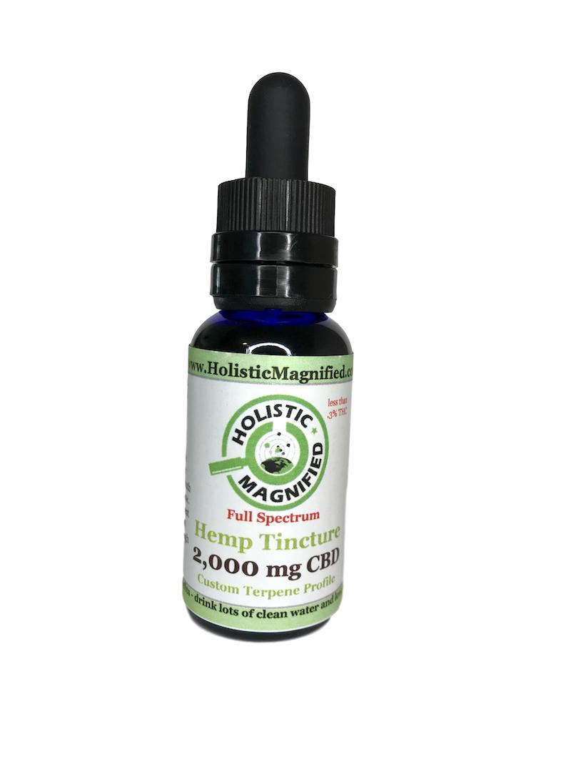 Tincture 2000 mg CBD, Full Spectrum