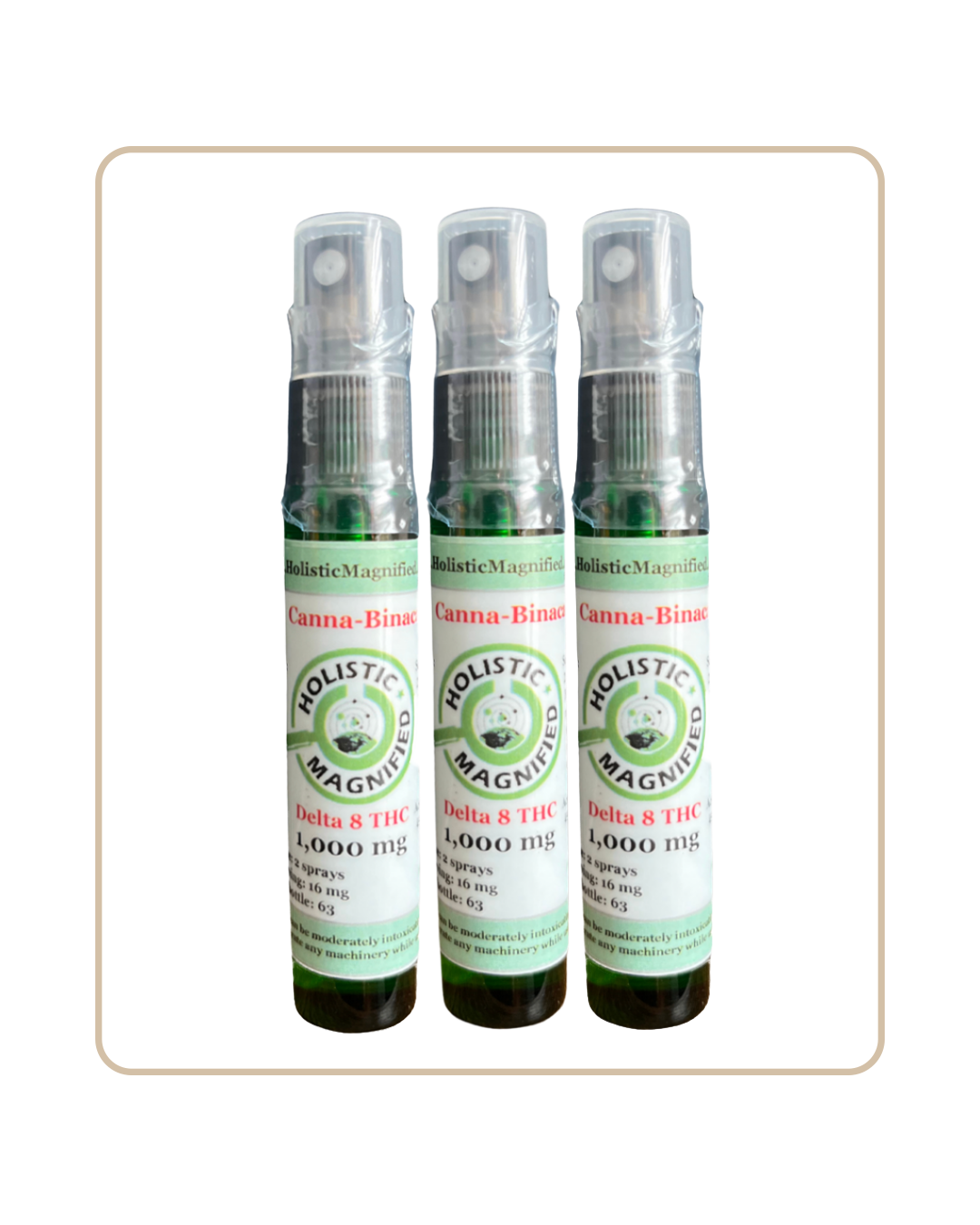 Oral Spray: CannaBinaca (Cinnamon) 1,000 mg Delta-8