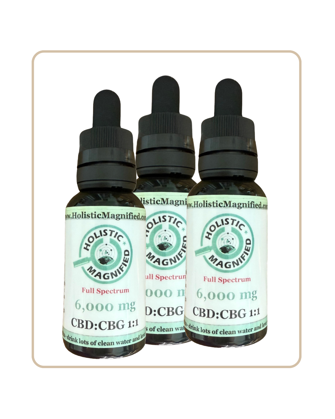 AllDay 6000 :  Tincture - 6,000 mg CBD:CBG - Full Spectrum